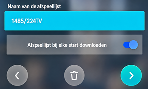 Instelling: Geef playlist een naam